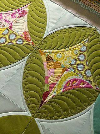 Modern Feather Quilt Block Design