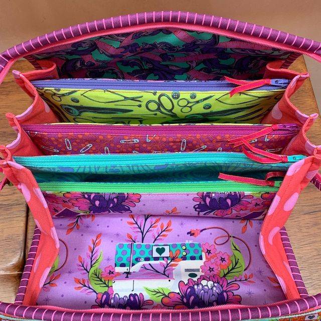 Multi-Compartment Sewing Project Bag