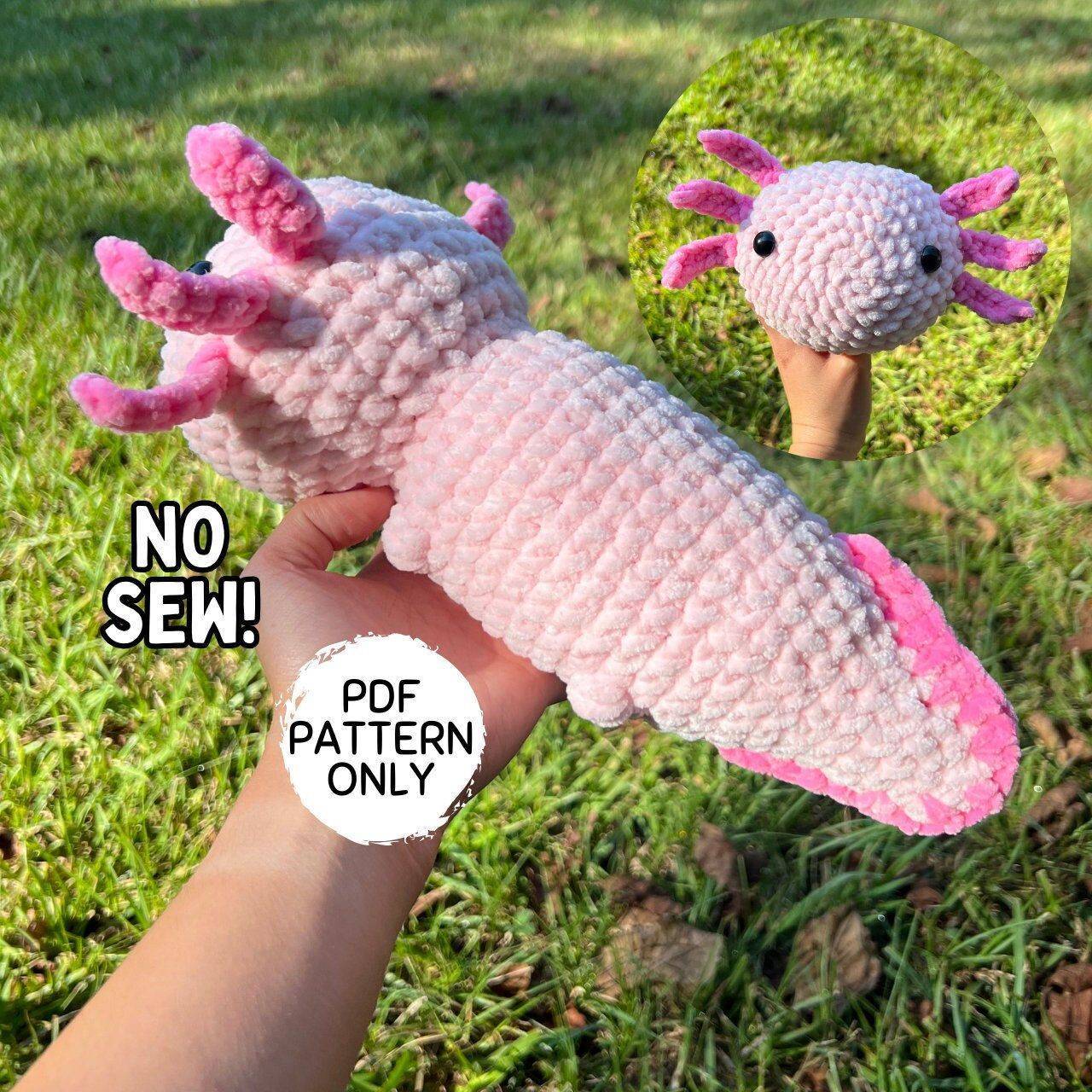 30 Axolotl Crochet Patterns No-Sew Chunky Crochet Axolotl Amigurumi