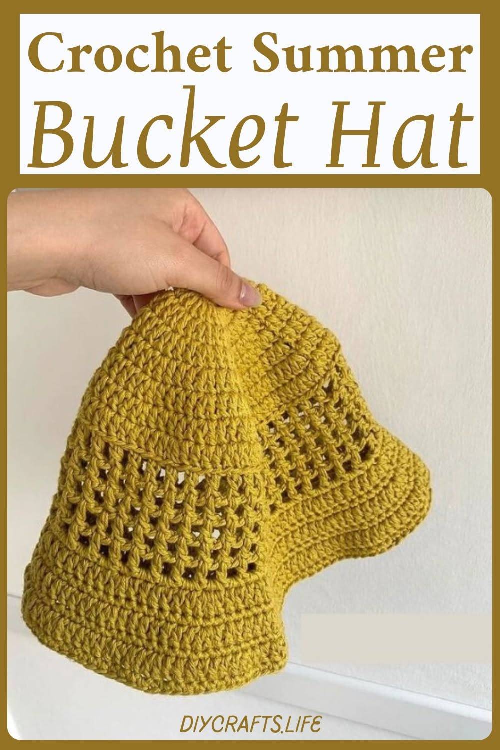 23 Crochet Bucket Hat Patterns Openwork Crochet Bucket Hat for Summer