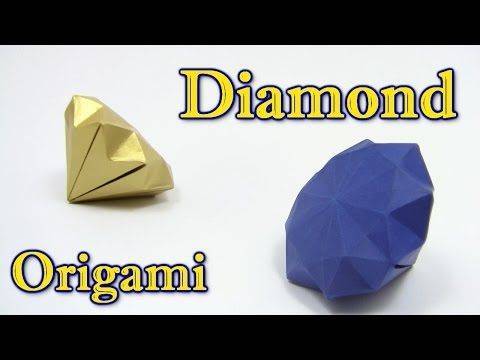27 Easy Origami Tutorials Origami Diamond Paper Craft