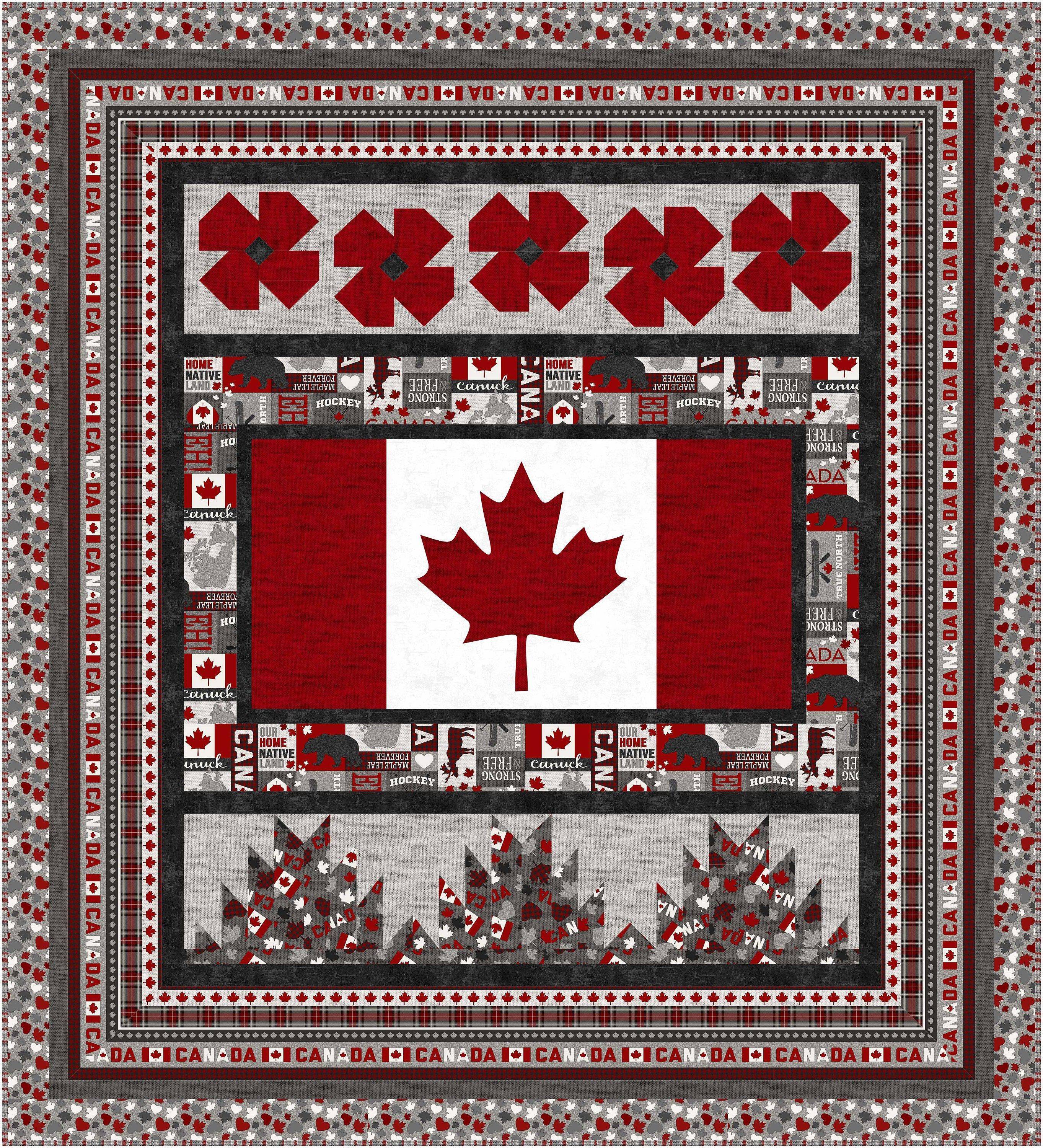 Patriotic Canadian Maple Leaf Quilt Project