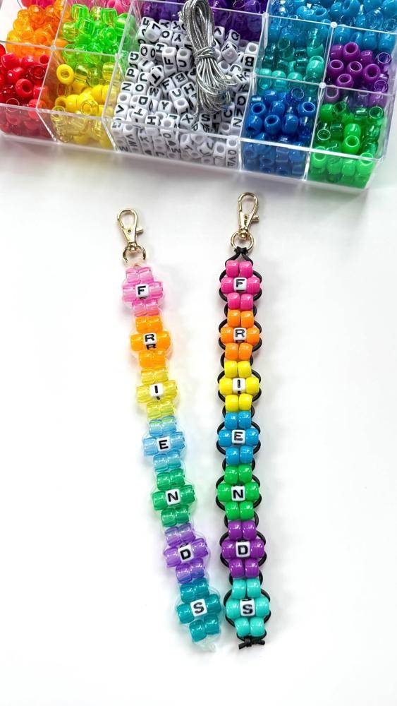 13 Things To Do With Beads Personalized Friendship Bracelets with Alphabet Beads
