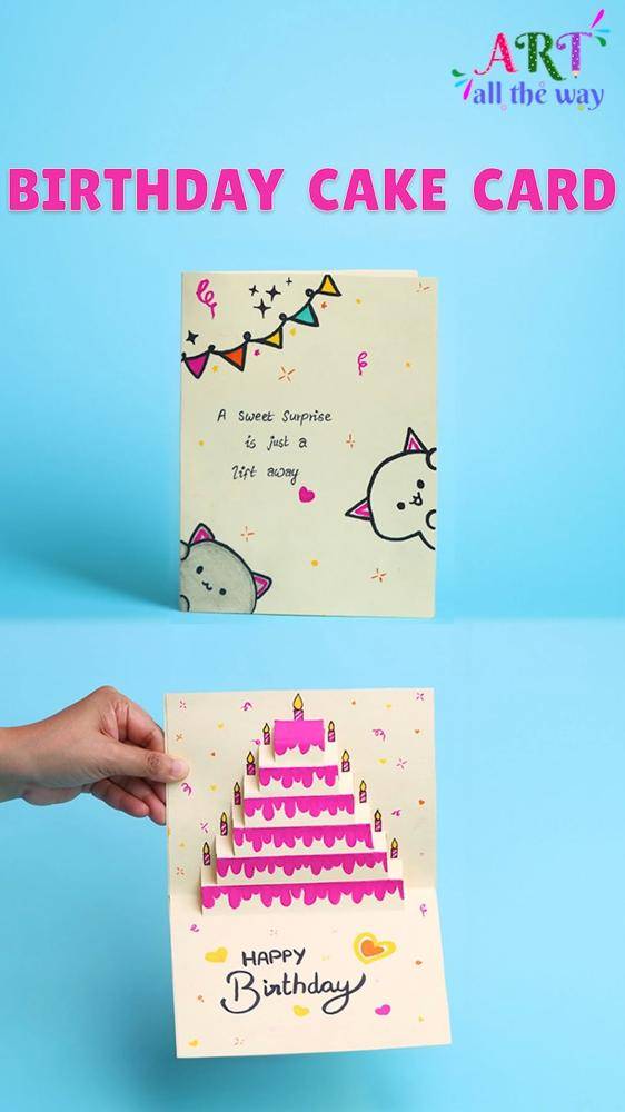 Pop-Up Birthday Cake Card Craft