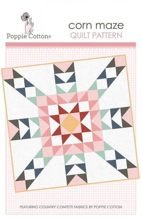 Poppie Cotton Corn Maze Quilt Pattern