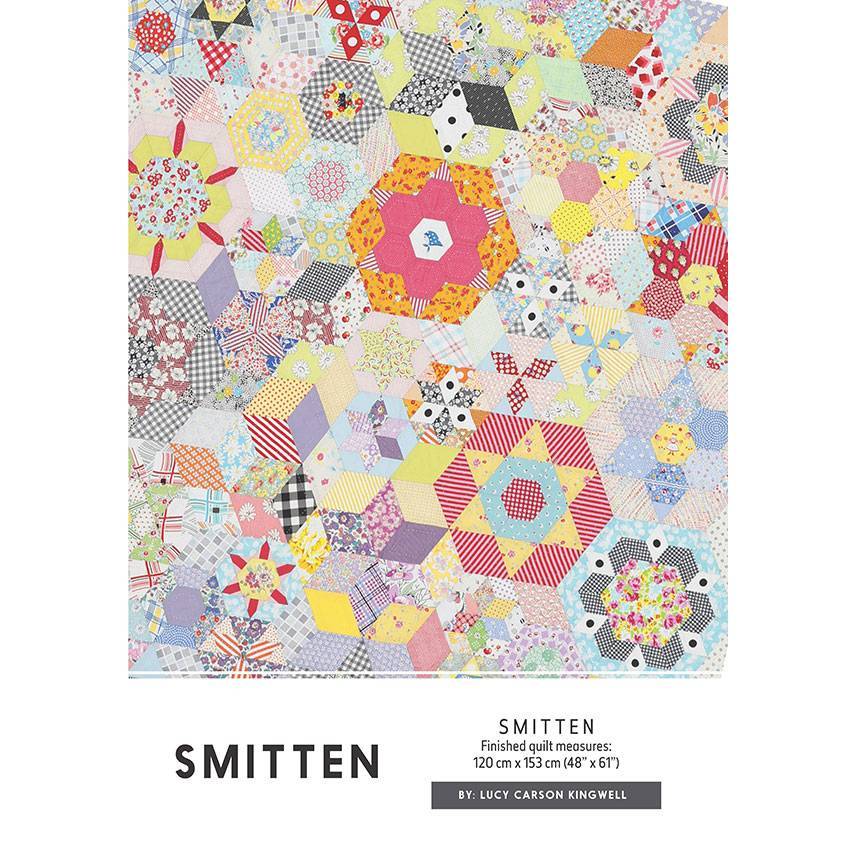 Scrappy Hexagon and Star Patchwork Quilt