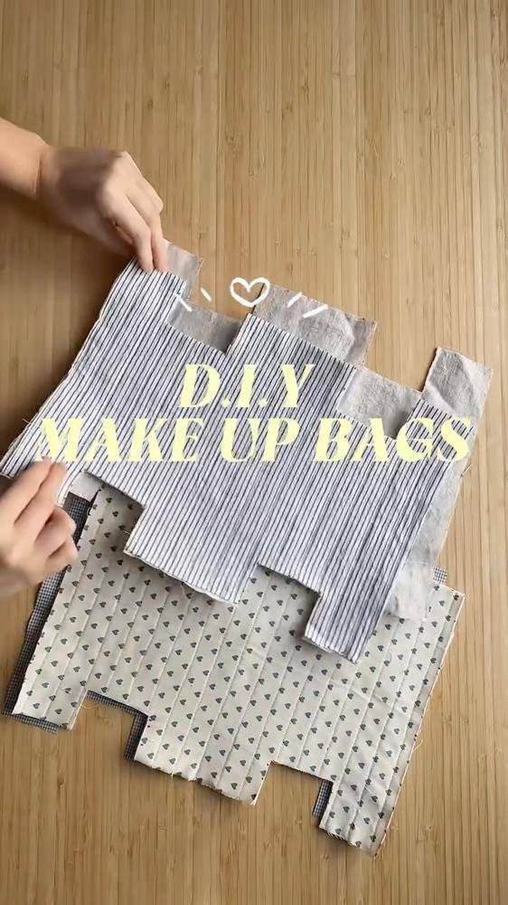 Sew a Stylish Striped Makeup Bag