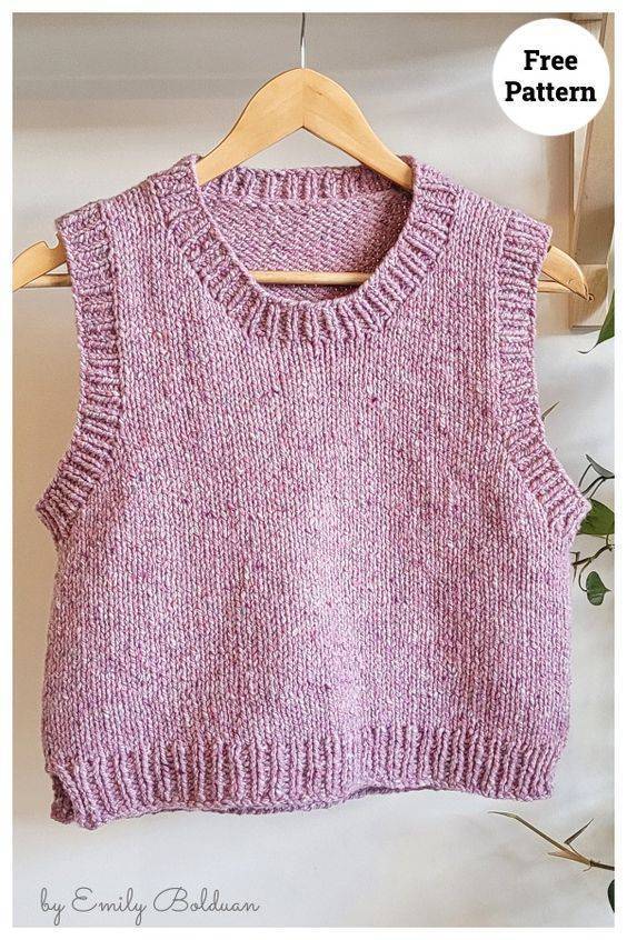 22 Knit Vest Patterns Simple Knit Vest for a Stylish Layer