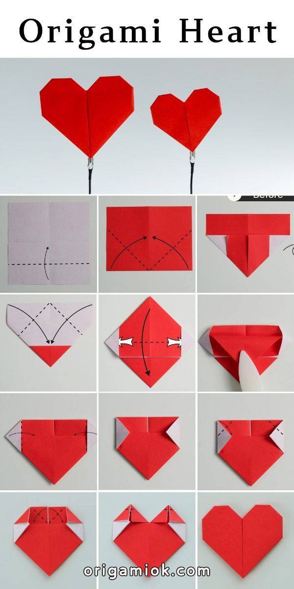27 Easy Origami Tutorials Simple Origami Heart Folding Tutorial