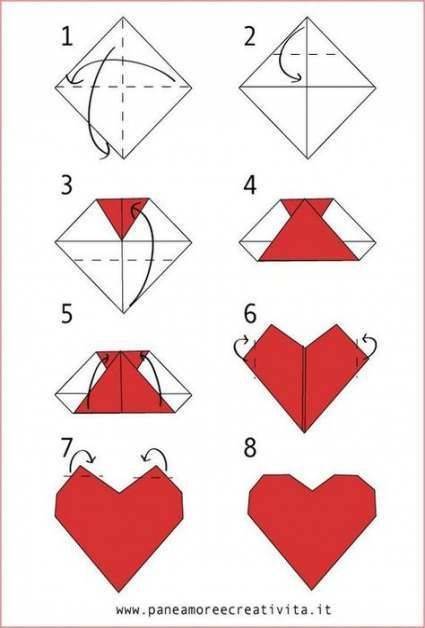 27 Easy Origami Tutorials Simple Origami Heart Tutorial