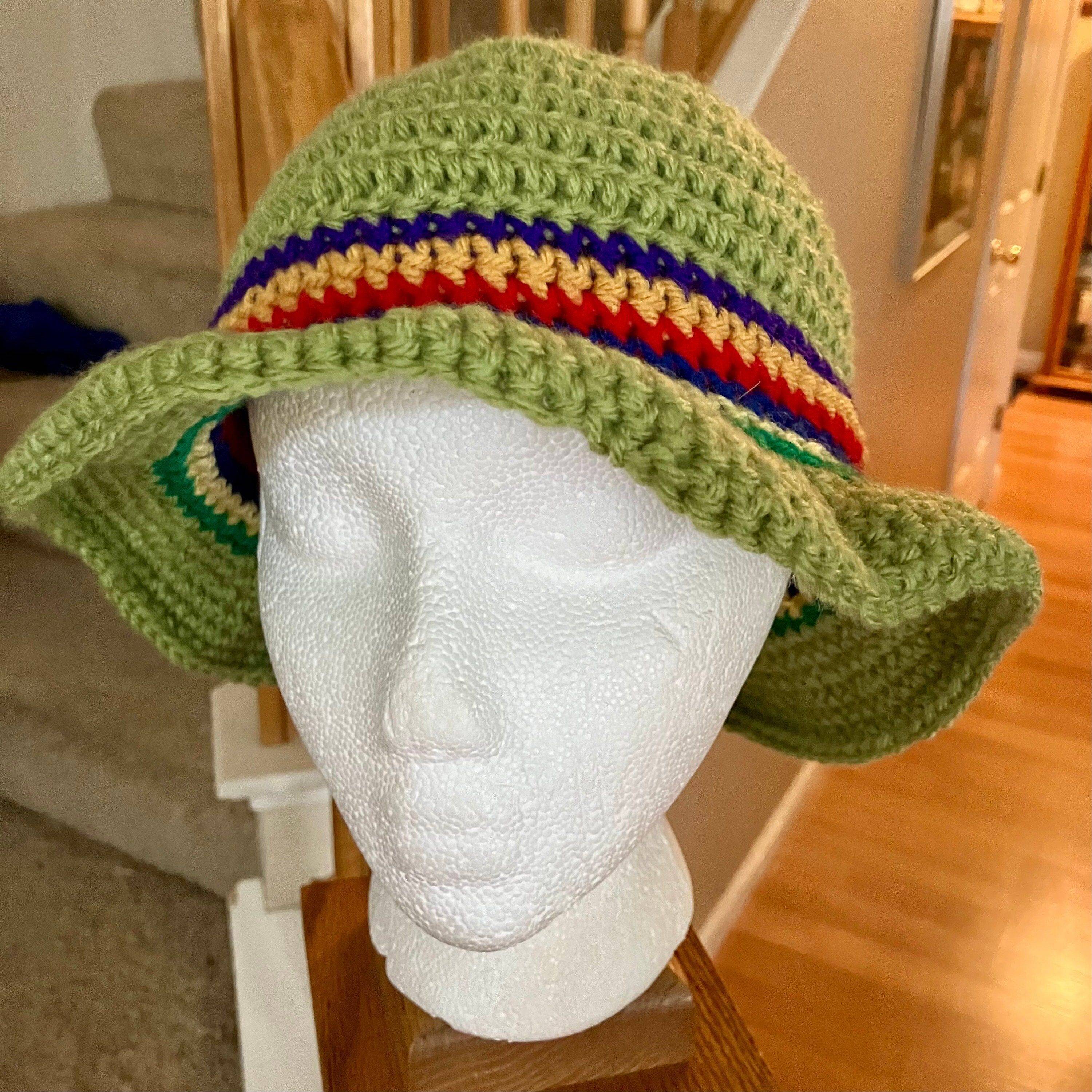 23 Crochet Bucket Hat Patterns Striped Crochet Bucket Hat