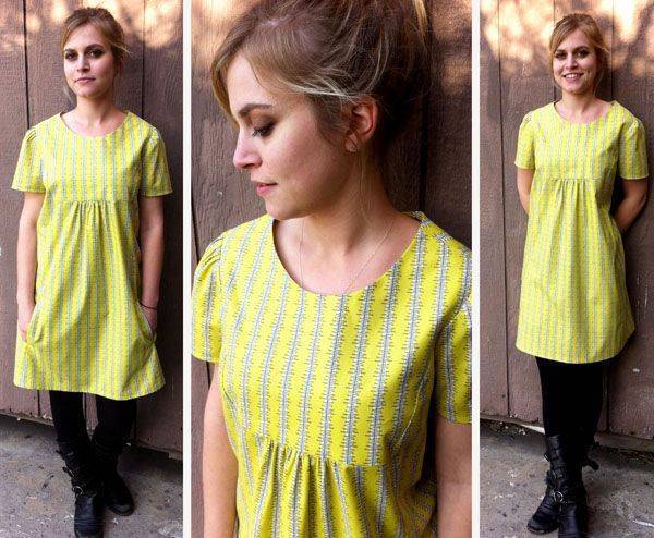 Sunny Yellow Smocked Yoke Dress Project