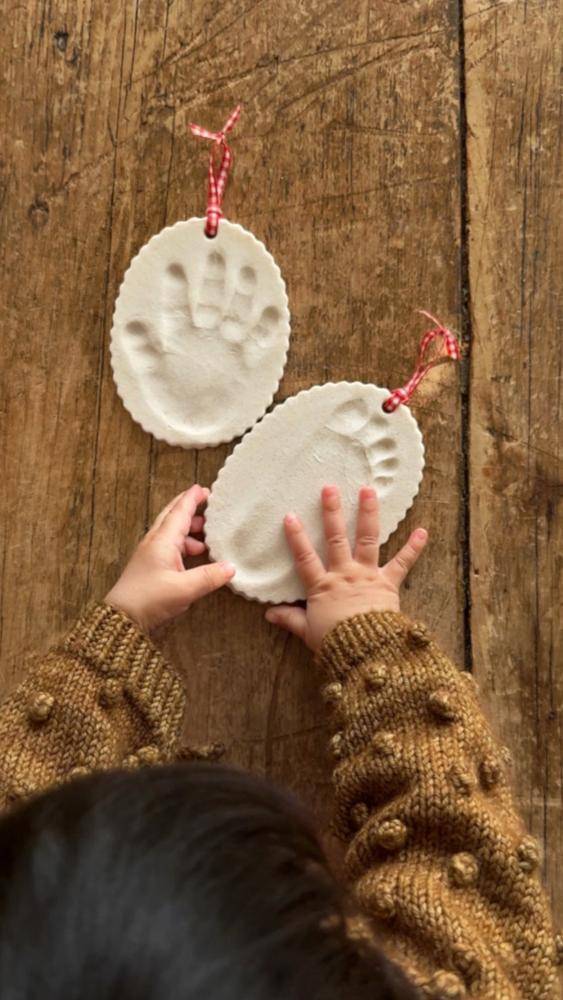 Sweet Baby Handprint and Footprint Ornaments