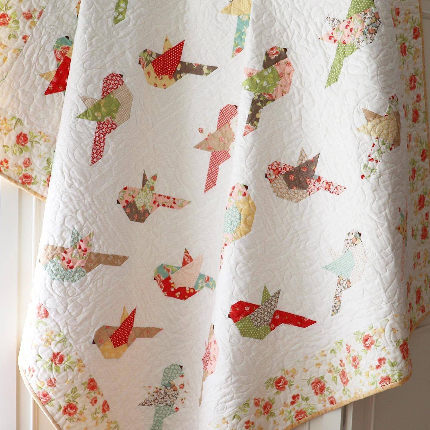 Sweet Fabric Bird Appliqué Quilt Project