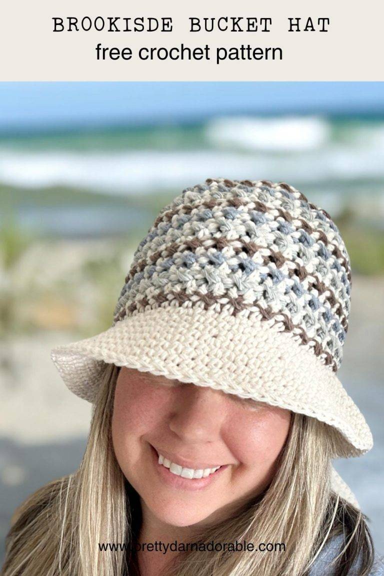23 Crochet Bucket Hat Patterns Textured Two-Tone Crochet Bucket Hat
