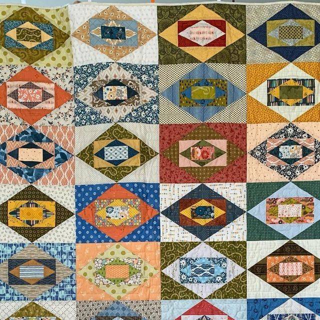 Traditional and Modern Fabric Mix Quilt