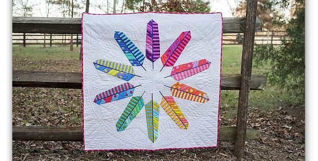22 Feather Quilt Anna Maria Horner Quilt Patterns Vibrant Feather Appliqué Quilt Project