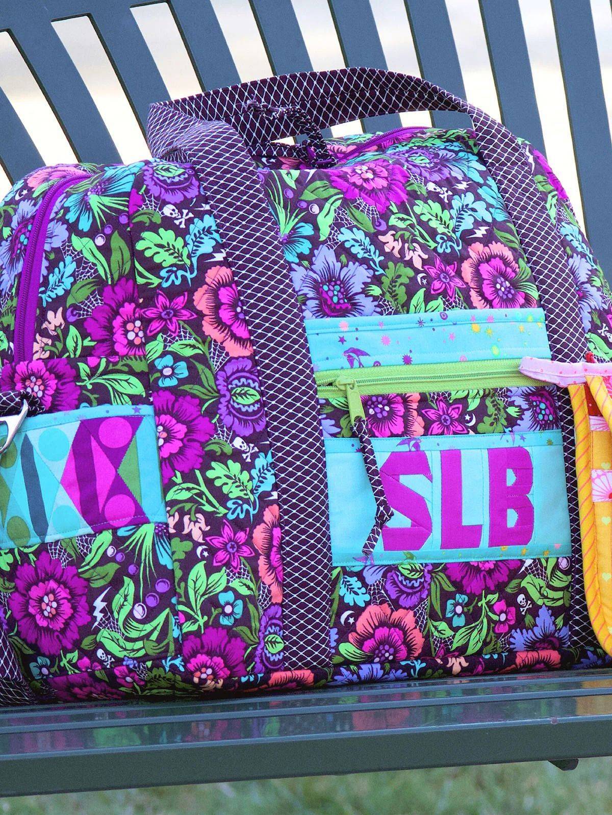 Vibrant Floral Patchwork Duffle Bag Project