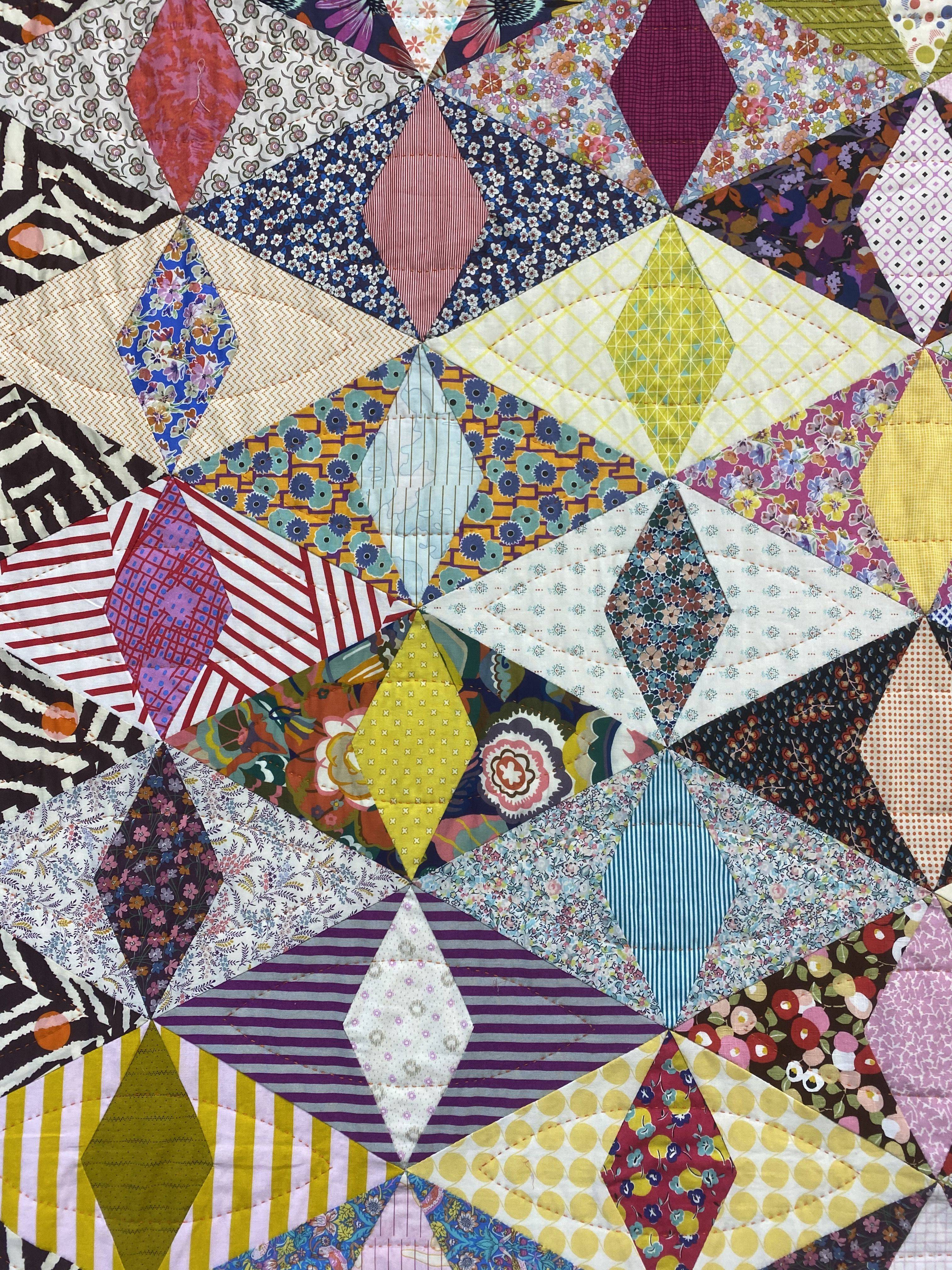 25 Jen Kingwell Patterns Vibrant Geometric Patchwork Quilt