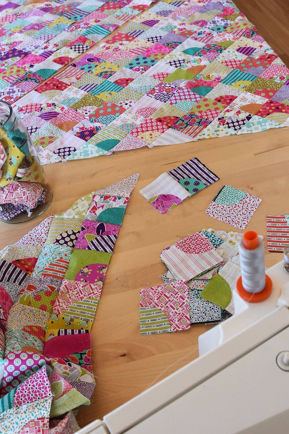 Vibrant Patchwork Quilt Project