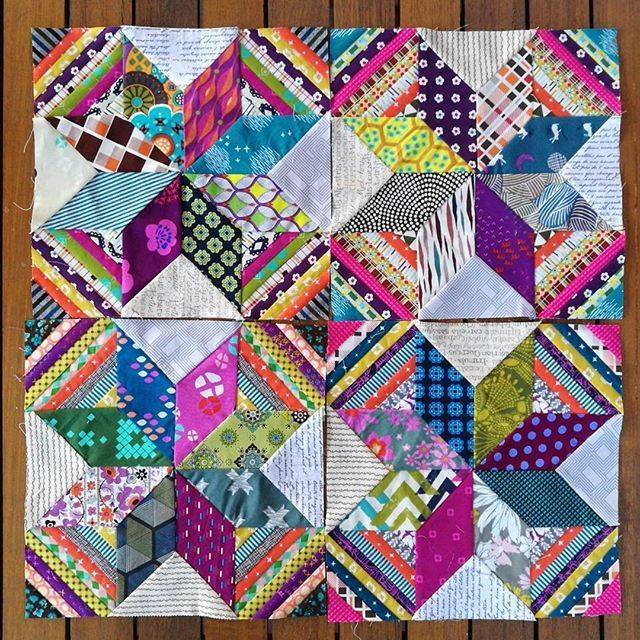 25 Jen Kingwell Patterns Vibrant Patchwork Star Quilt Blocks