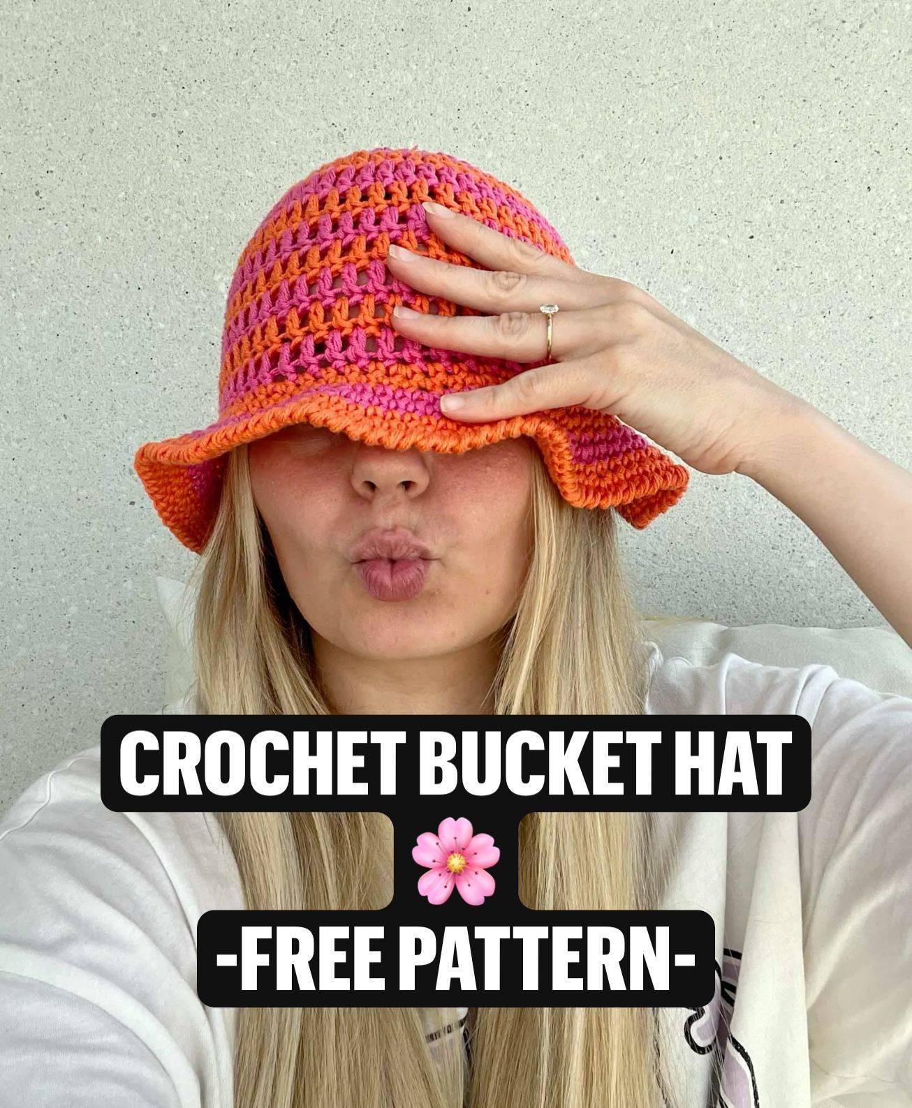 23 Crochet Bucket Hat Patterns Vibrant Two-Tone Crochet Bucket Hat