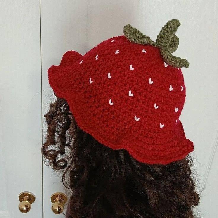 20 Strawberry Hat Patterns Whimsical Crochet Strawberry Hat
