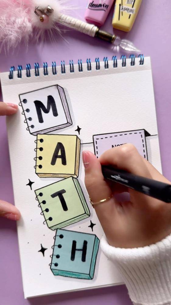 Whimsical Hand-Drawn Notebook Cover Art