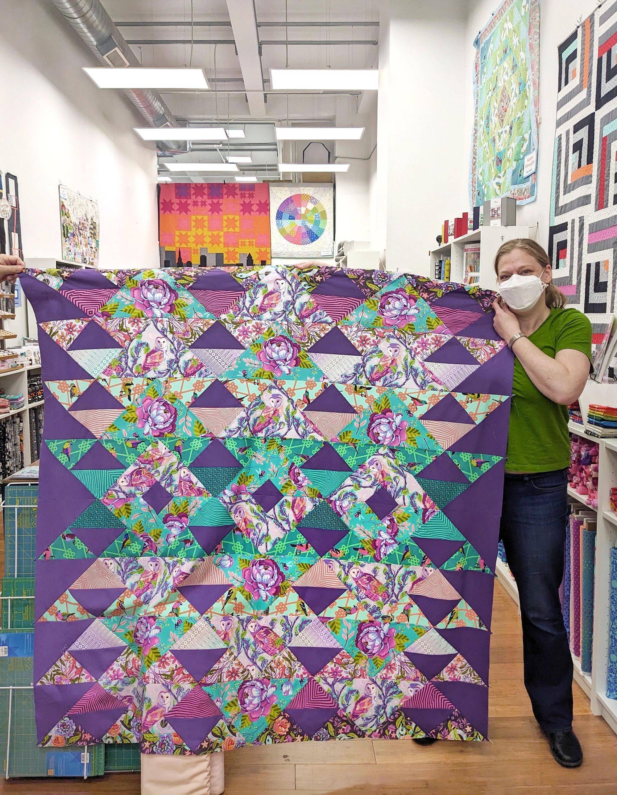Whimsical Tula Pink Moon Garden Quilt Project