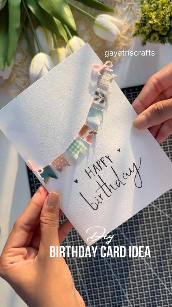 Whimsical Washi Tape Birthday Card Project