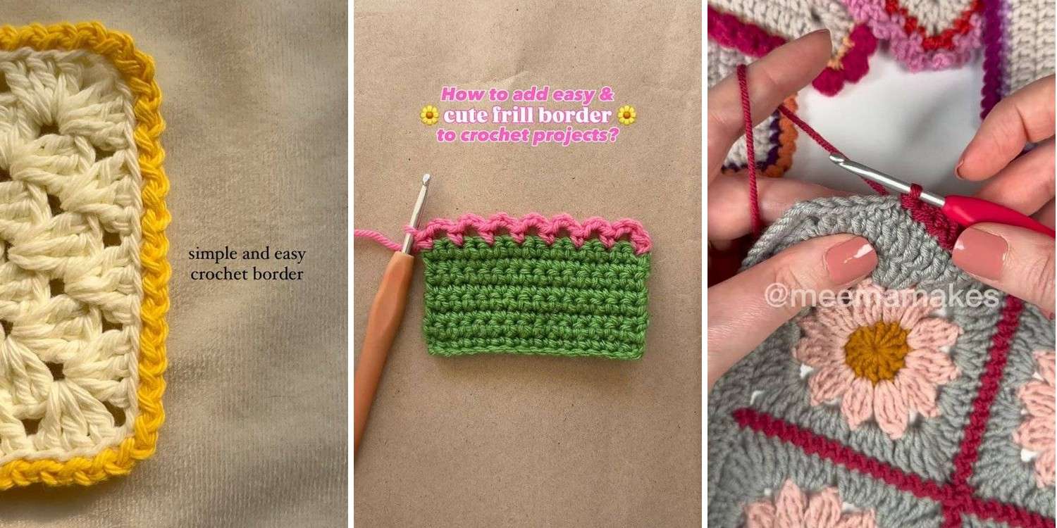 28 Box Stitch Crochet Border Patterns