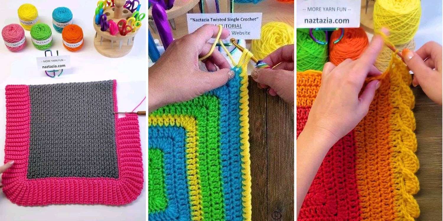 28 Naztazia Slip Stitch Crochet Border Patterns