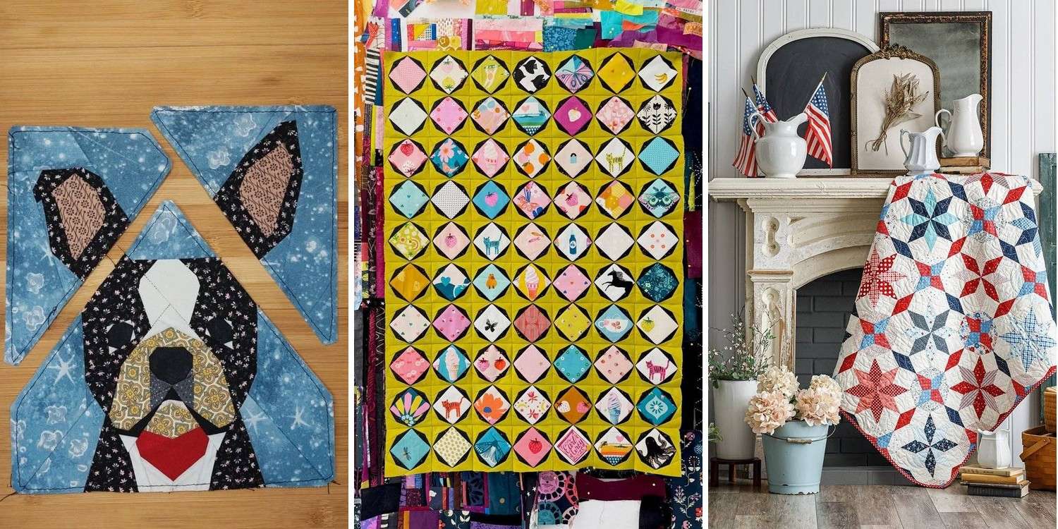 20 Piecing Quilt Patterns Paper Piecing Patterns