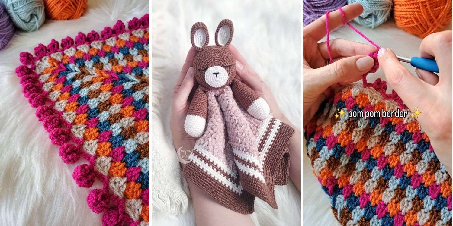 20 Pom Pom Border Crochet Border Patterns
