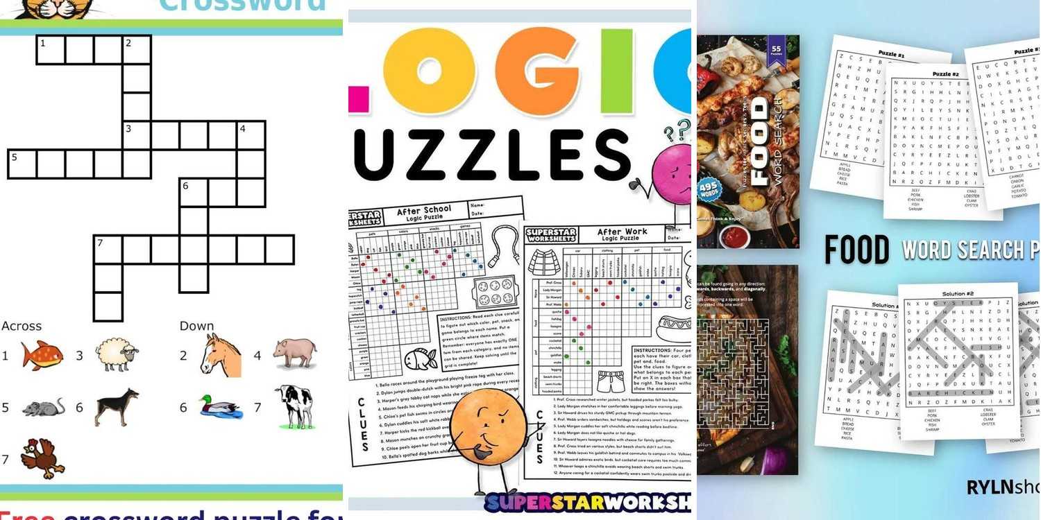 21 Printable Puzzles For Adults