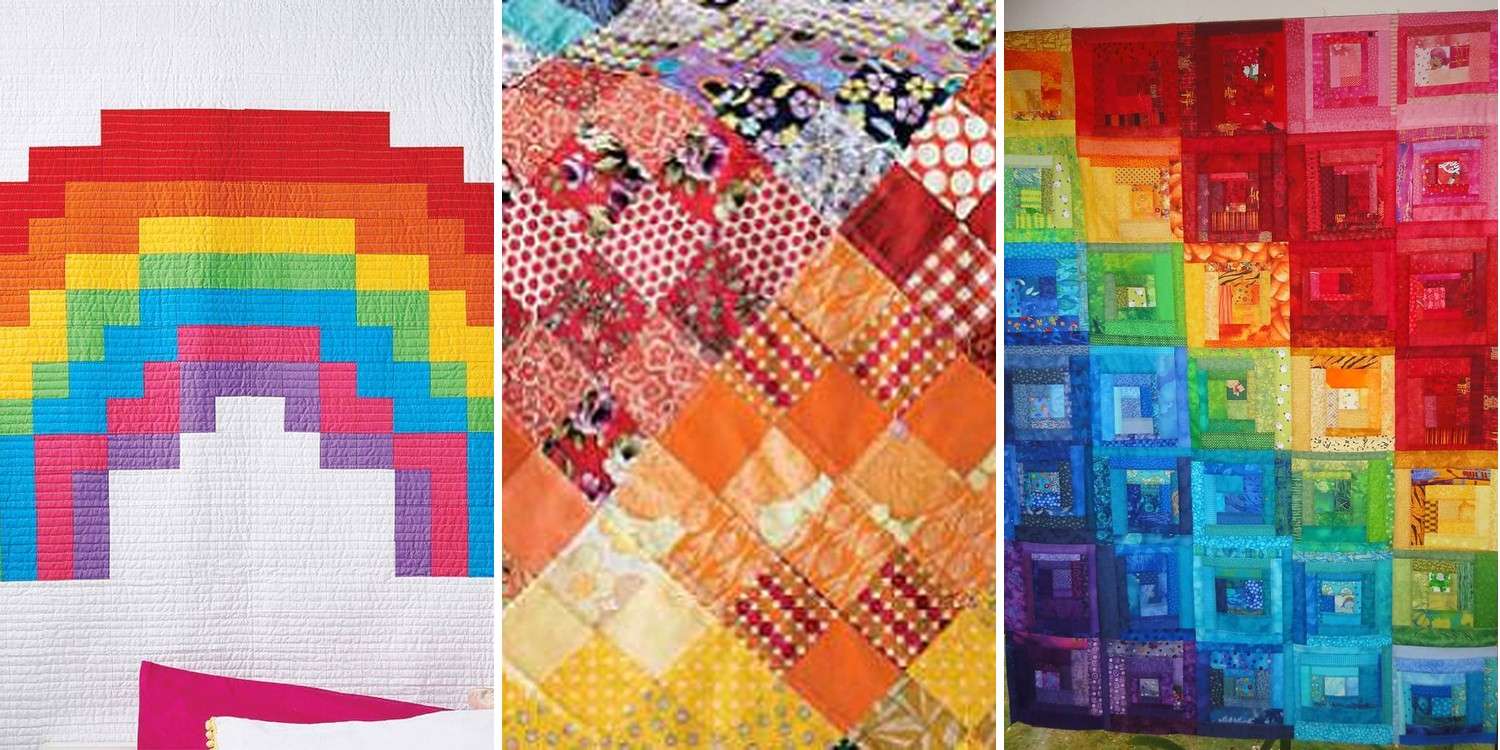 30 Rainbow Quilt Patterns