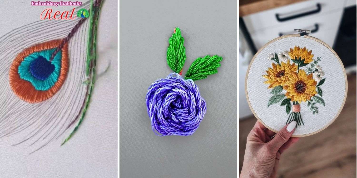 27 Stem Stitch Embroidery Designs