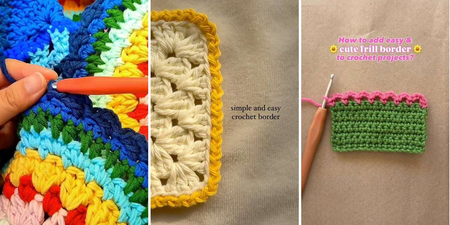 19 Two Row Crochet Border Patterns