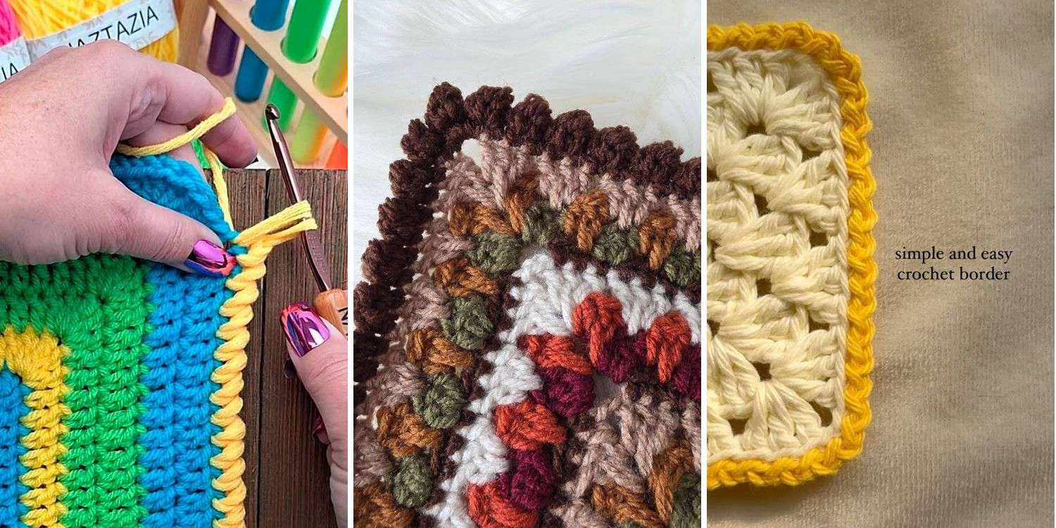 25 Waffle Stitch Crochet Border Patterns