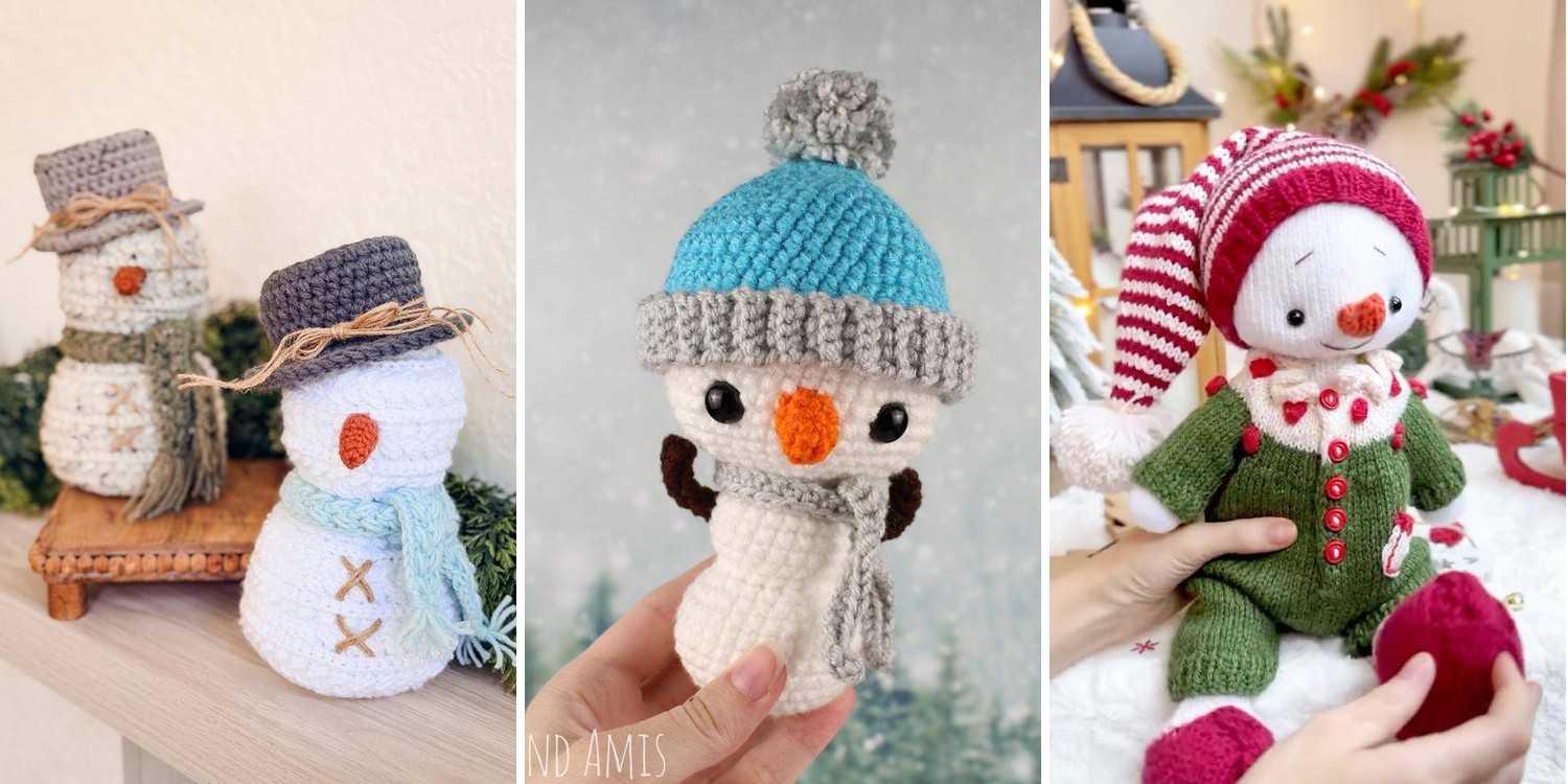 25 Knitted Snowman Patterns For Winters