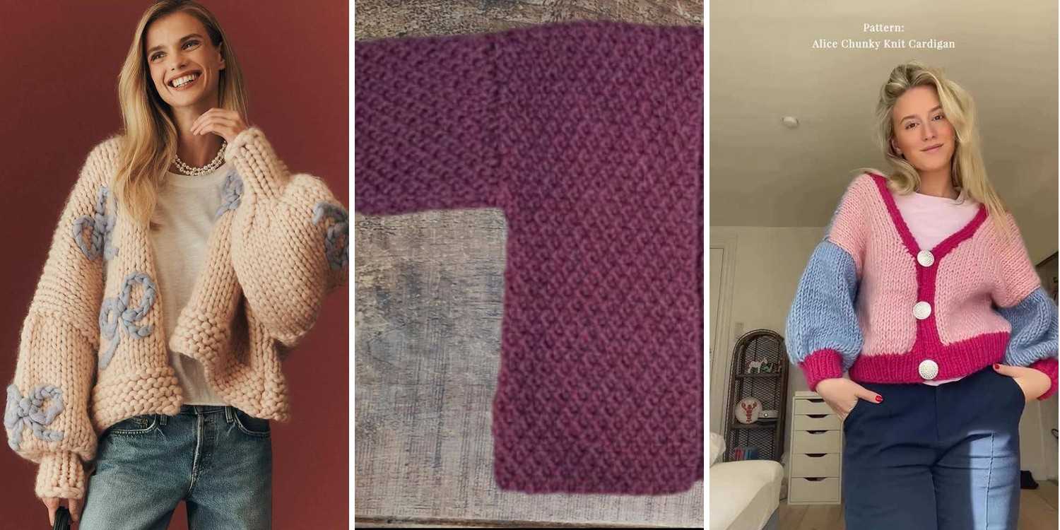29 Knitted Chunky Cardigan Patterns
