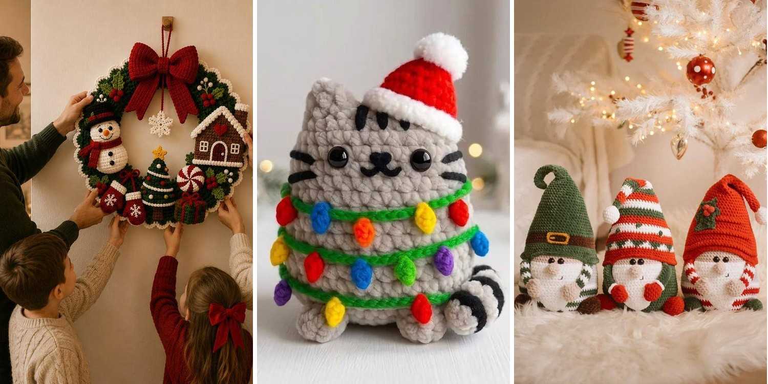 29 Crochet Christmas Wreath Patterns