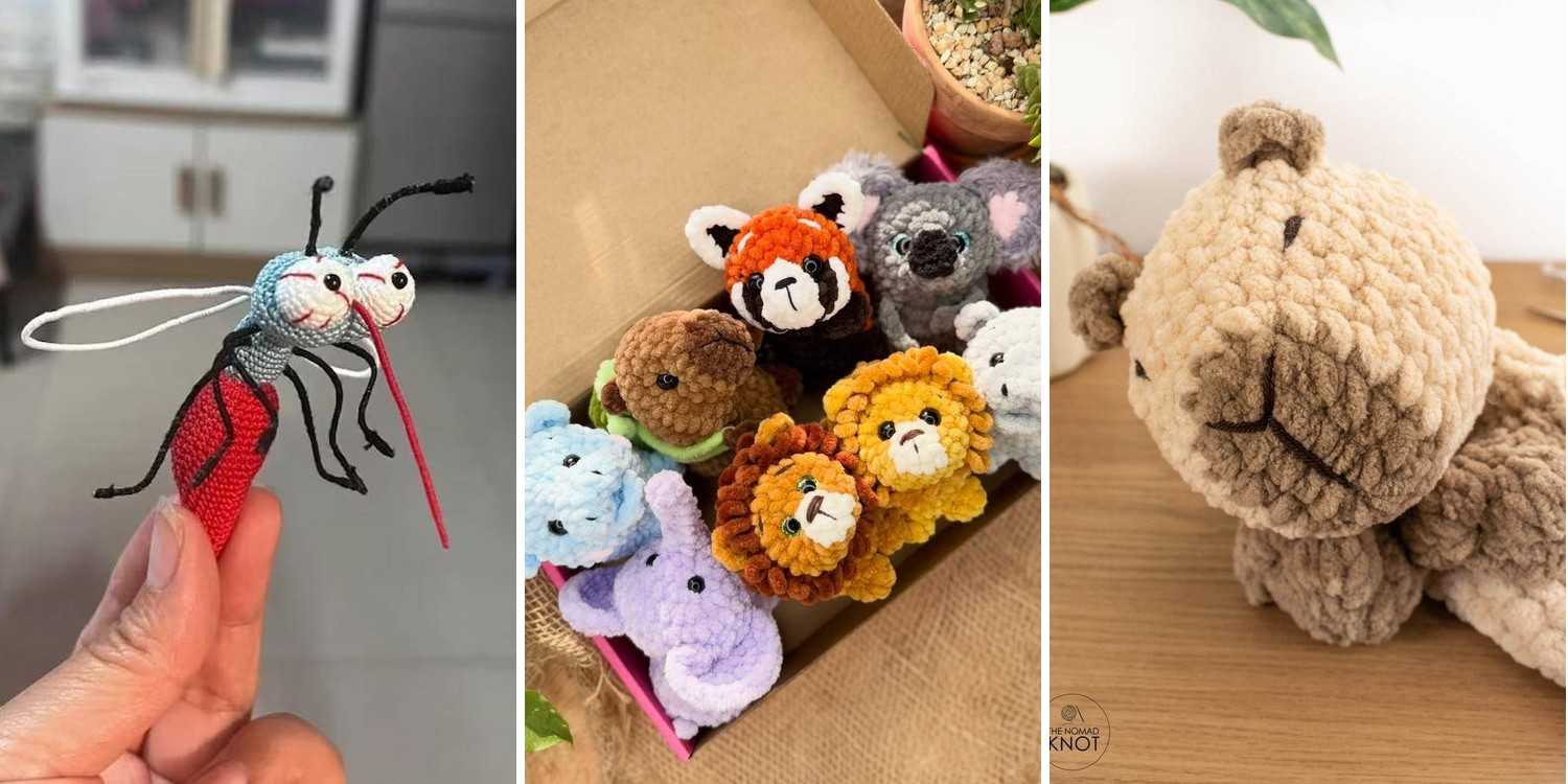 24 Cute Crochet Animal Applique Patterns