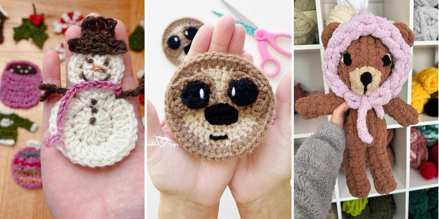 27 Crochet Winter Applique Patterns
