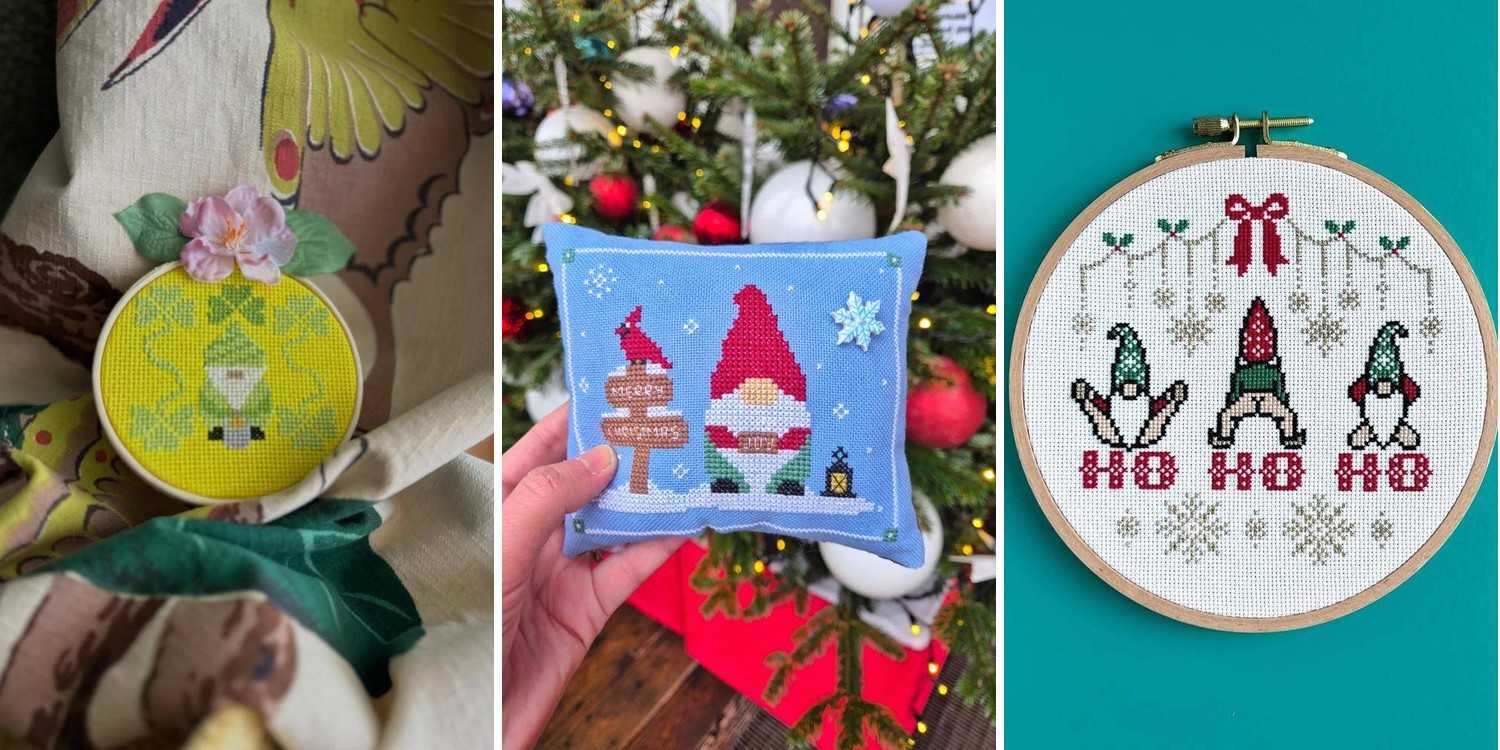 25 Cross Stitch Christmas Gnomes Patterns