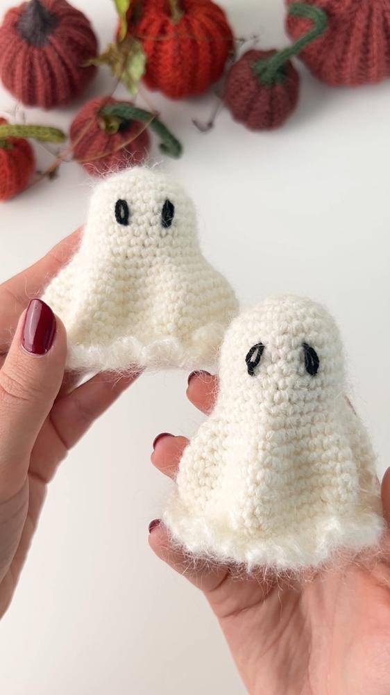 Adorable Amigurumi Crochet Ghost Toys