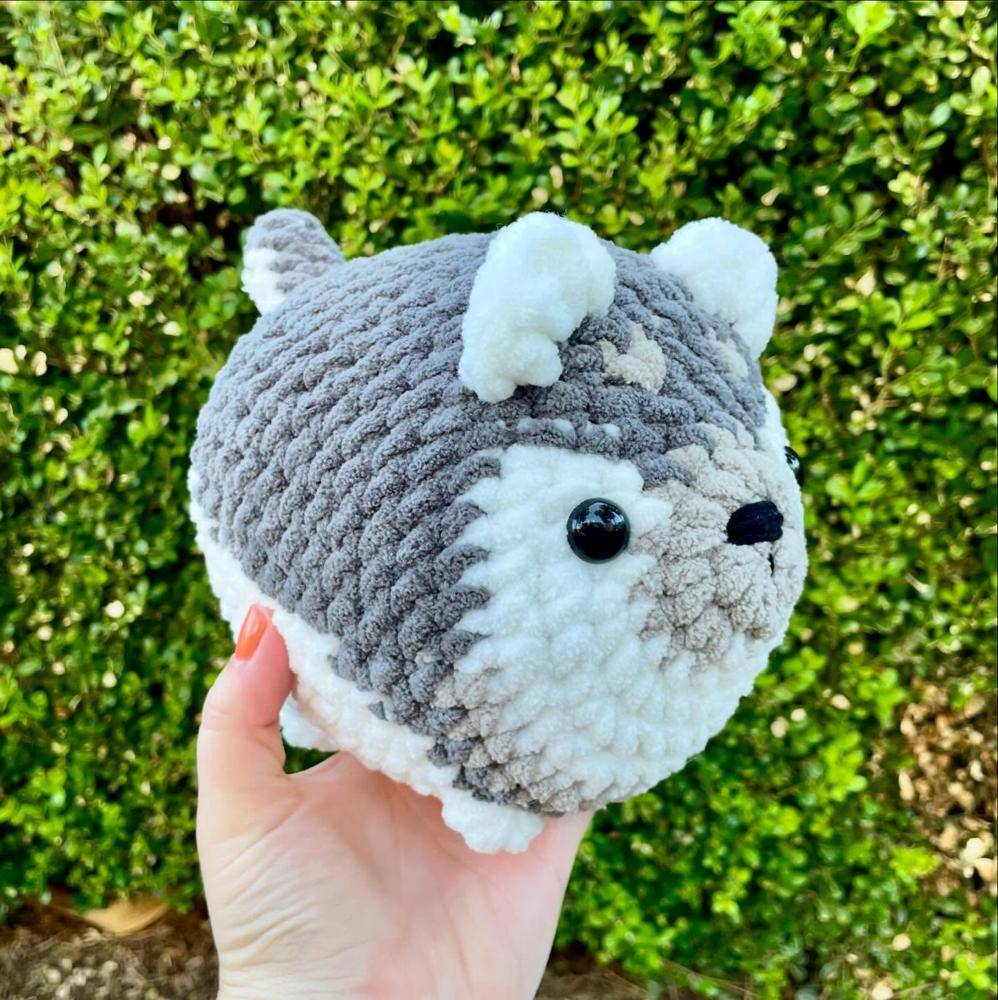 Adorable Chunky Crochet Husky Amigurumi