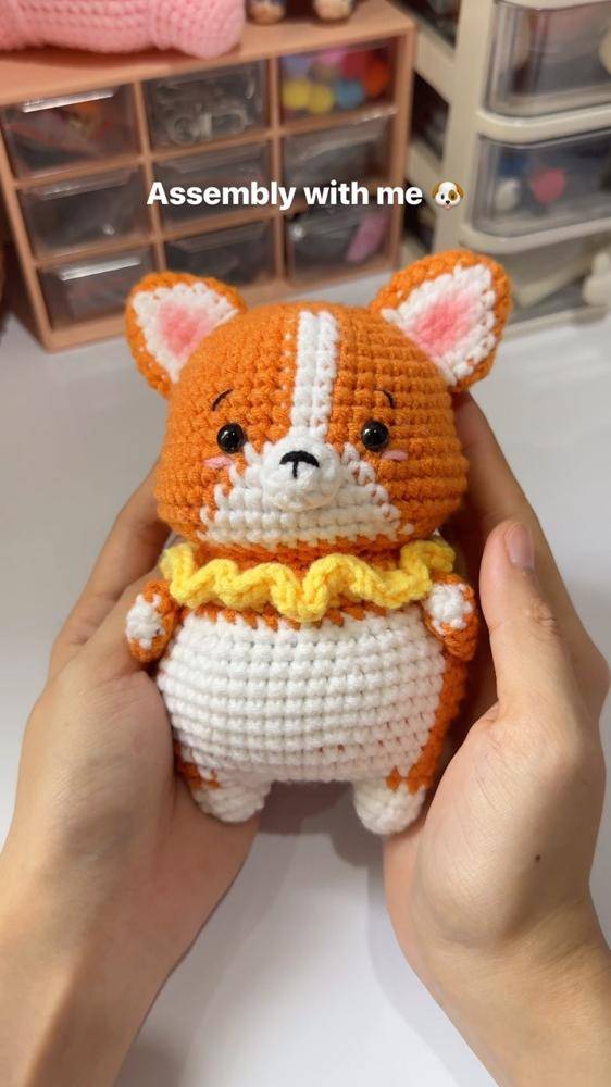 Adorable Corgi Amigurumi Crochet Toy