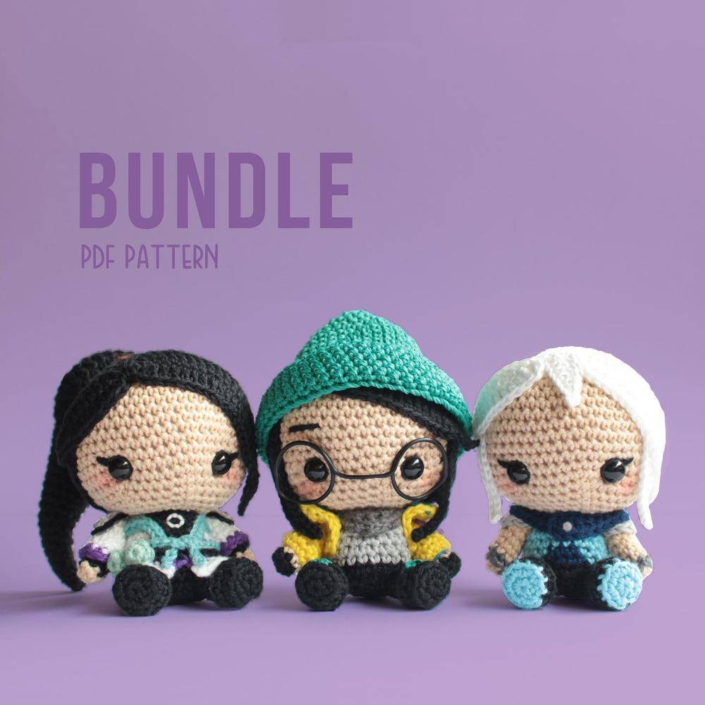 Adorable Crochet Character Amigurumi Trio