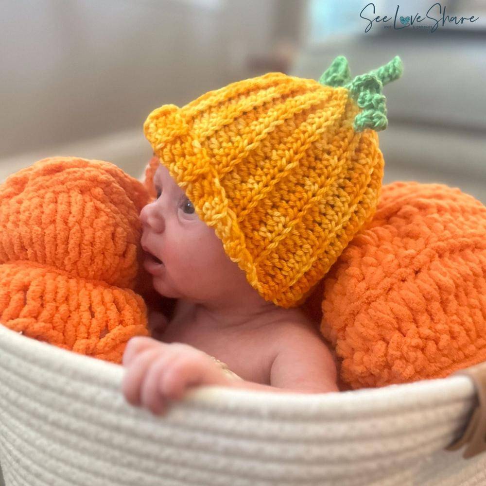 Adorable Crochet Pumpkin Hat for Babies